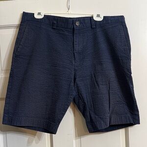 Brooks Brothers Dark Blue Flat Front Shorts